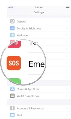 قائمة الإعدادات