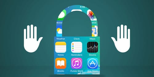 شعار الخصوصية على أيقونات نظام iOS