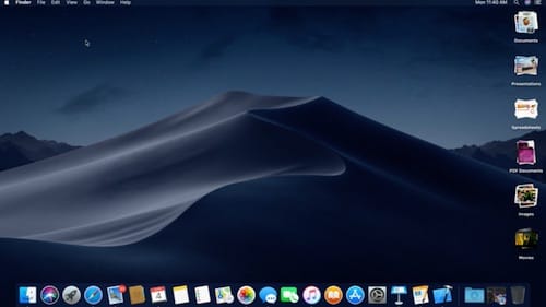 ترتيب الشاشة بميزة Desktop Stacks