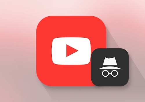 شعار الوضع الخفي على أيقونة اليوتوب